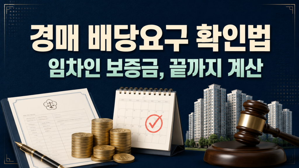 경매 배당요구 확인법