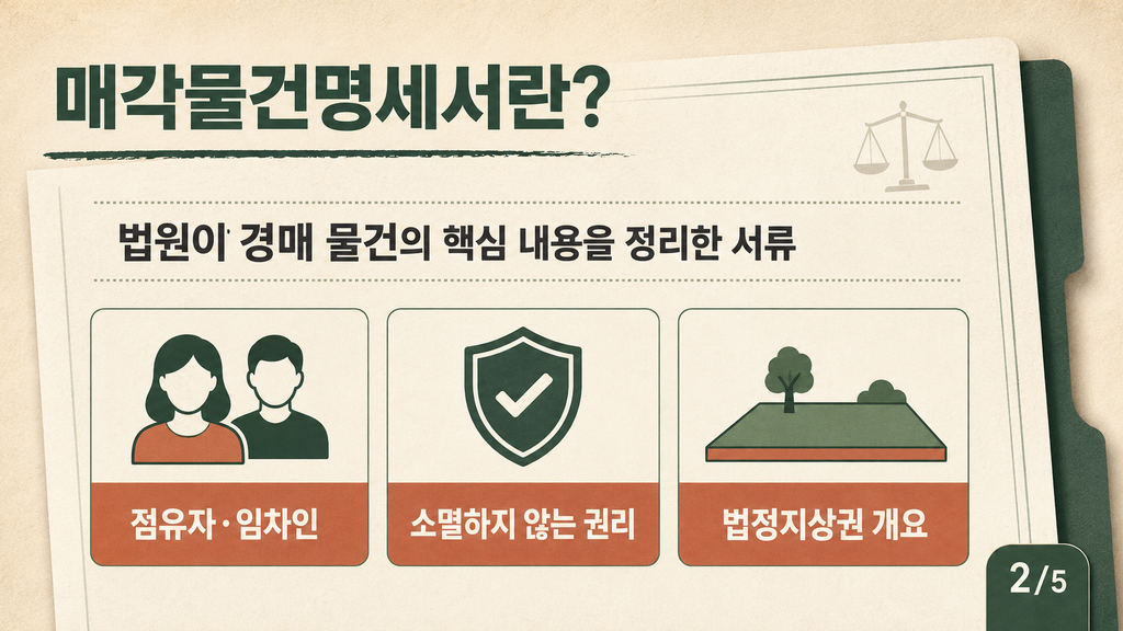 매각물건명세서란
