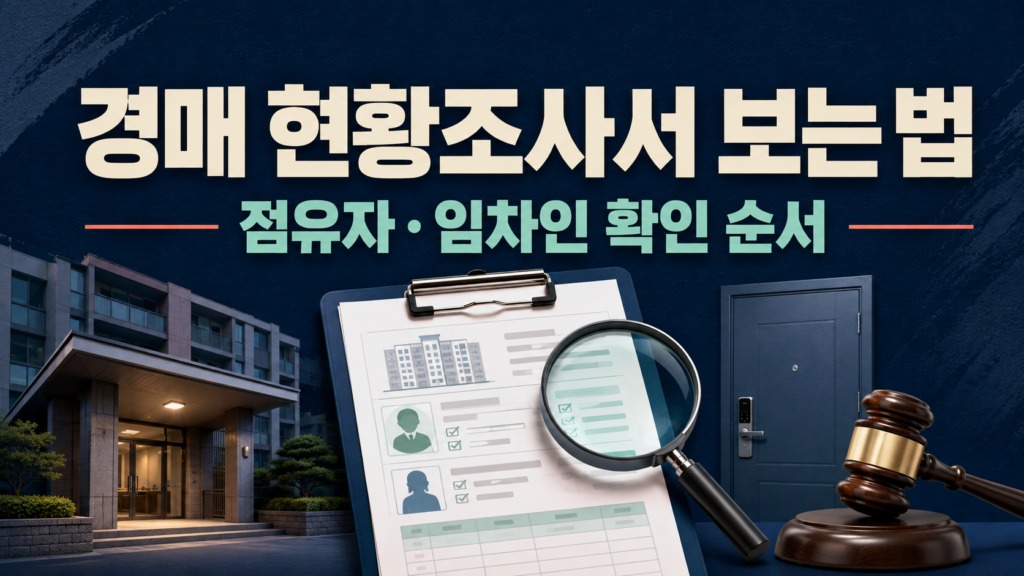 경매 현황조사서