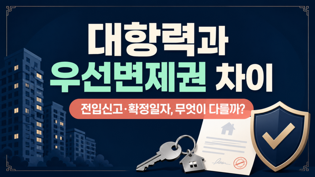 대항력과 우선변제권 차이