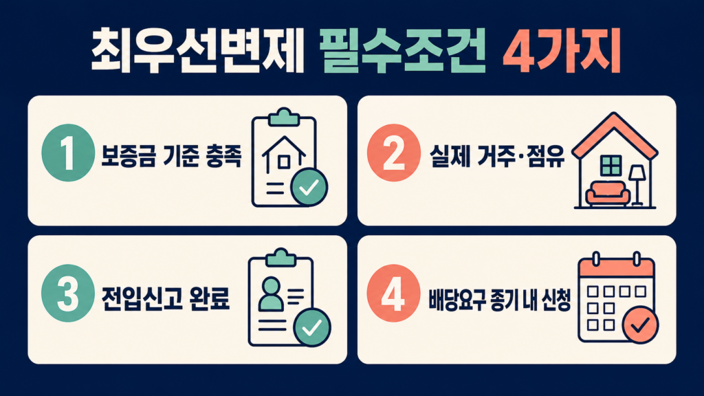 최우선변제 필수조건 4가지