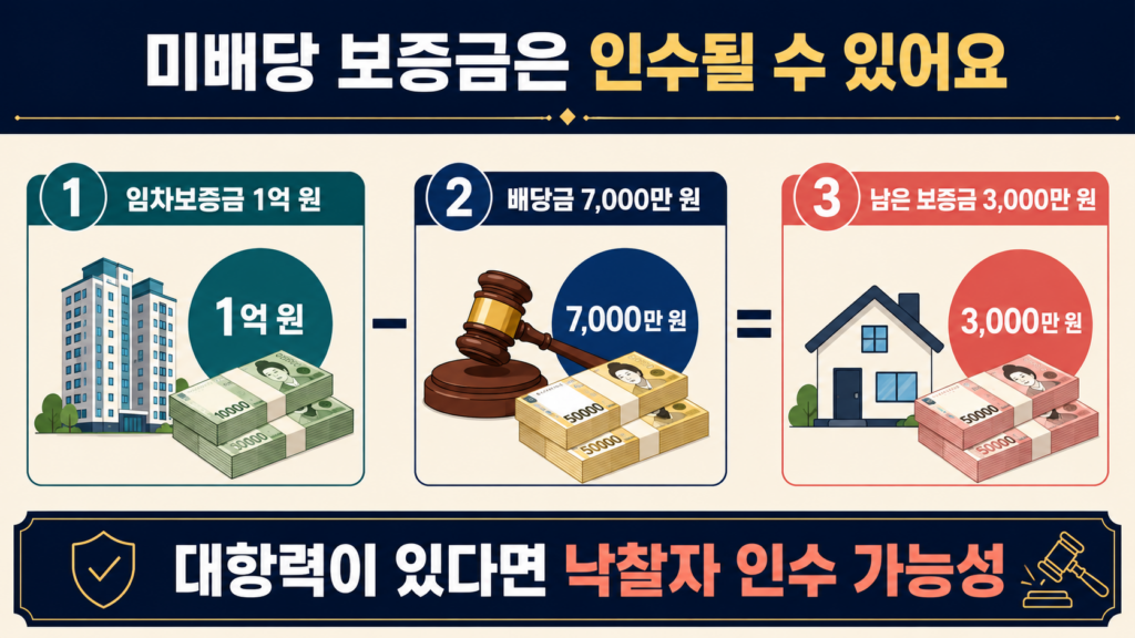 미배당 보증금 계산 사례
