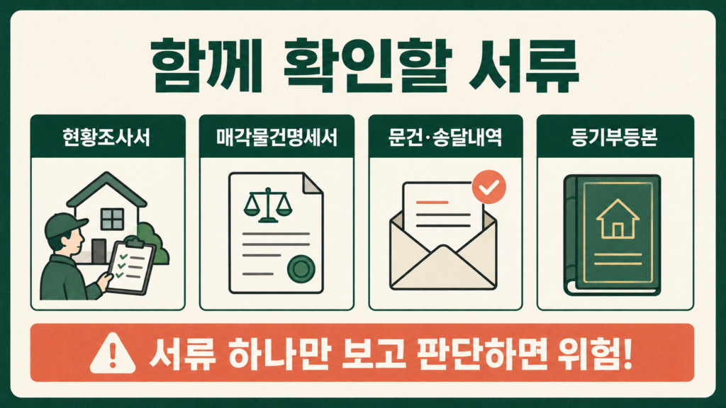 배당요구 확인 서류