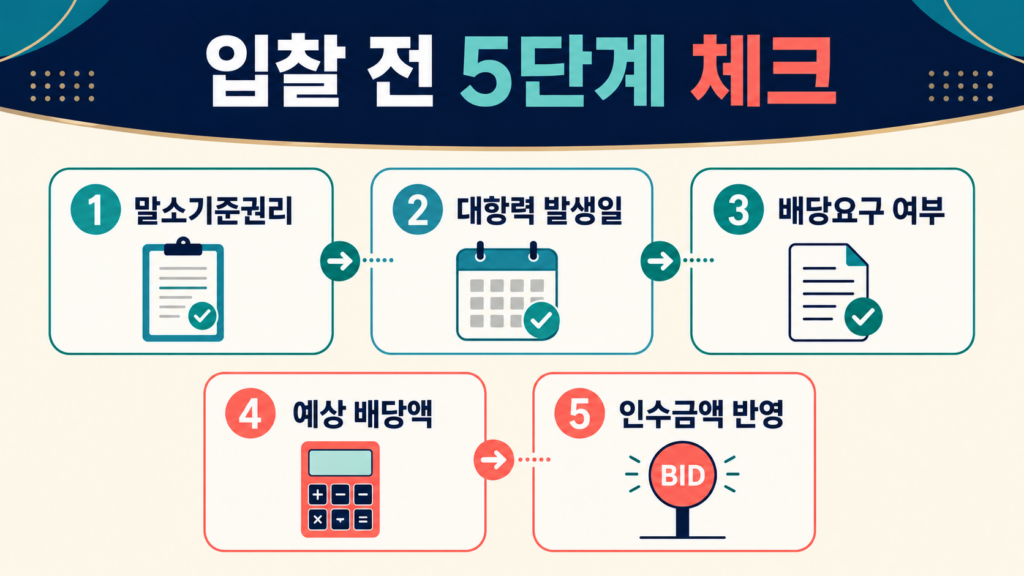 입찰 전 5단계 체크