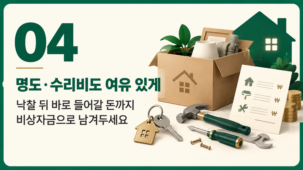 경매 잔금 미납 피하는 입찰 전 자금계획 5가지 05 auction eviction repair costs.webp