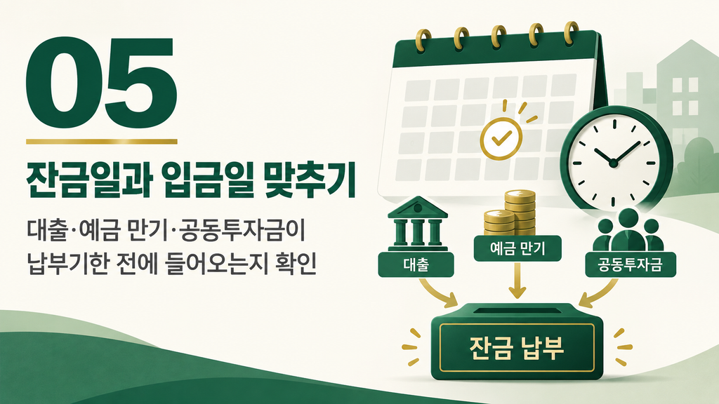경매 잔금 미납 피하는 입찰 전 자금계획 5가지 06 auction balance payment date.webp