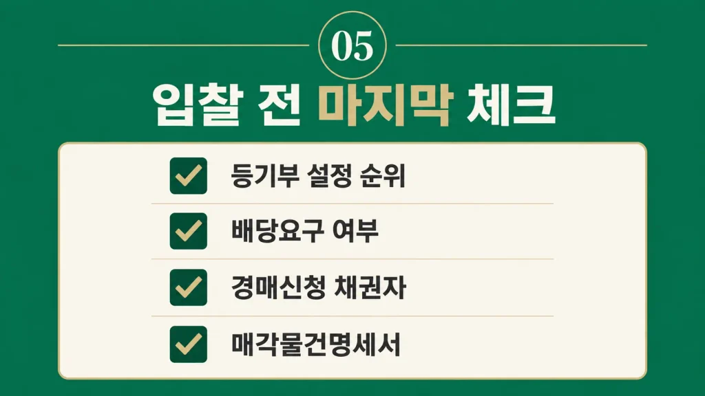 06 auction rights checklist